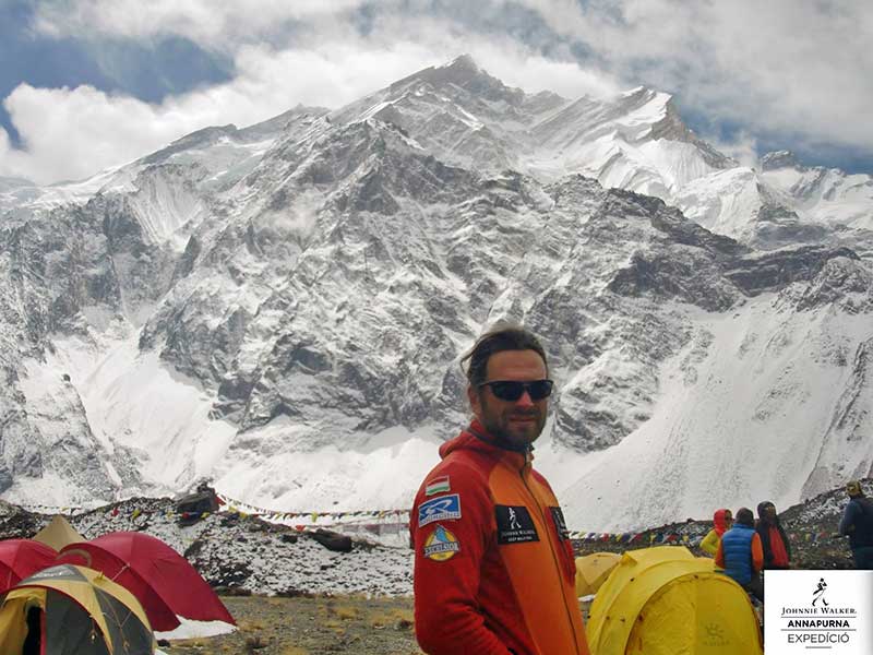 Klein Dávid az Annapurna csúcsán